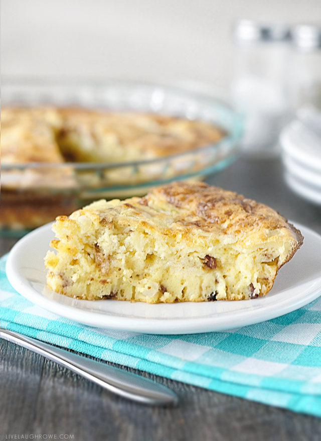 A perfect dish for brunch -- Crustless Quiche Lorraine. Get the full recipe at livelaughrowe.com