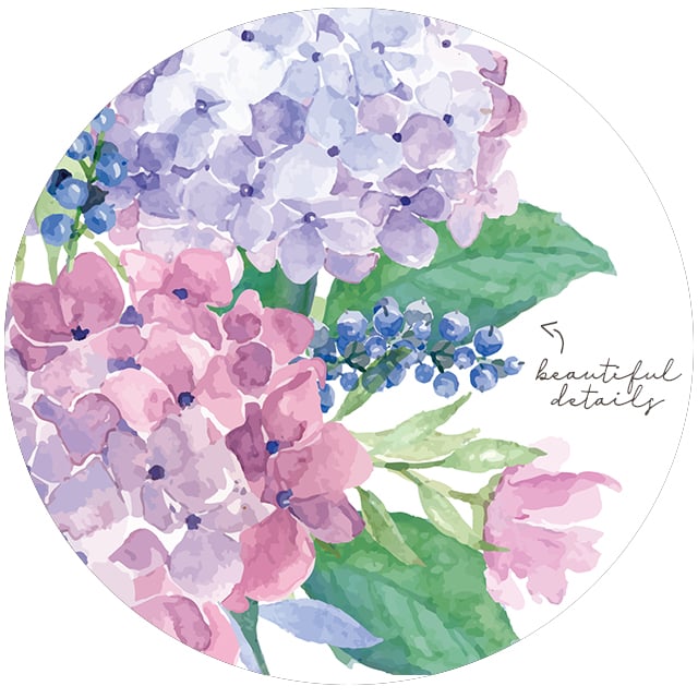 "Let your joy burst forth like flowers in the spring." What a great quote -- spring flowers do burst forth with joy and we should follow their lead! Beautiful watercolor hydrangeas amongst these FREE printable flowers at livelaughrowe.com