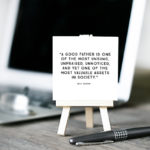 Free fun size printables with some of the best Father's Day quotes and scripture on them! Great for his briefcase, coat pocket, wallet and so much more. Visit livelaughrowe.com for more details.