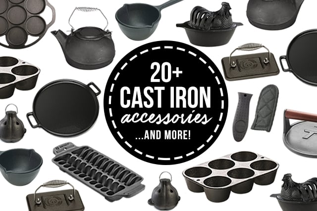 20+ Cast Iron Accessories that will inspire you to explore the world of cast iron skillet cooking. livelaughrowe.com
