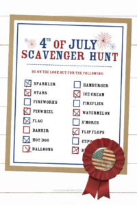 4th of July Scavenger Hunt Activity for Kids - Live Laugh Rowe