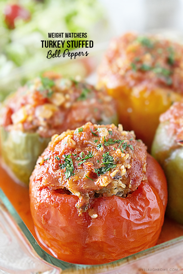 Turkey Stuffed Bell Peppers -- a healthy recipe the whole family can enjoy!