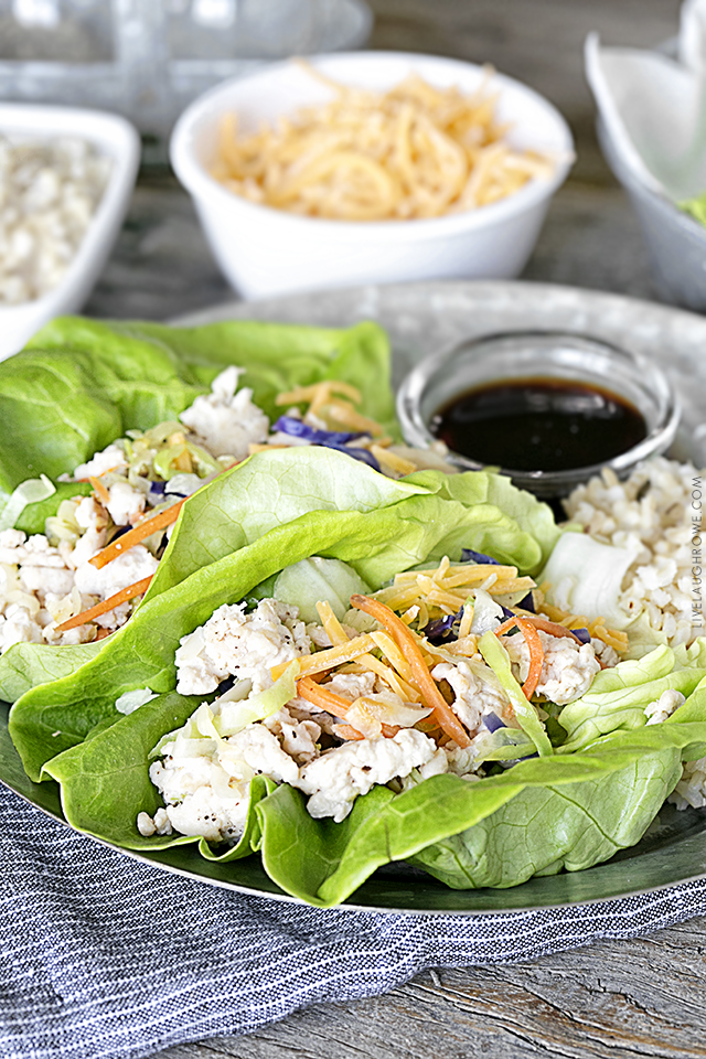 Looking for something a little lighter and brighter to eat? These Ground Turkey Lettuce Wraps are easy and delicious! A large portion coming in at only 6 Freestyle SmartPoints. Recipe at livelaughrowe.com