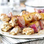Amazing BBQ Chicken Skewers with Pineapple and a sweet cilantro barbecue sauce. This Weight Watchers friendly recipe is low in points and HIGH in flavor. Recipe at livelaughrowe.com