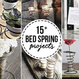 Vintage lovers rejoice! 15+ Vintage Bed Spring Crafts to inspire you. From picture holders to vases, you're sure to find some inspiration. More at livelaughrowe.com