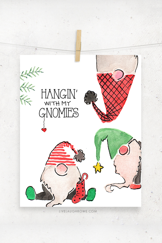 Cute Winter Gnomes - Gnomes Lover - Posters and Art Prints