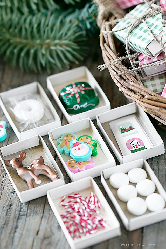 Seriously ADORABLE Matchbox Advent Calendar. Simple enough that it can be pulled off in a time crunch too. FREE Printables to boot. livelaughrowe.com