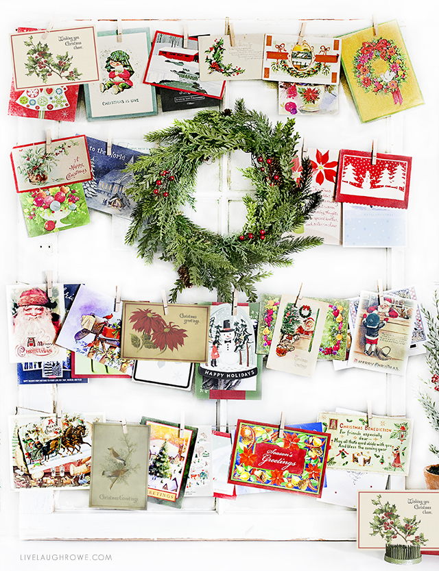 Vintage inspired printable Christmas Postcards that can be used as cards or a great addition to your holiday decor. Three different designs available at livelaughrowe.com