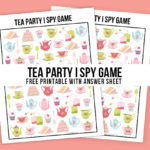 Hosting a Mom and Me tea party -- or having some friend over for tea? How about adding this Tea Party Game to the fun? This I Spy Printable comes with an answer sheet and answer key too! Print yours at livelaughrowe.com