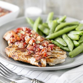The sweetness of this strawberry salsa, complimented by the balsamic glaze is an amazing, flavorful combo.  Served over grilled chicken, you're in for a real treat that the whole family will enjoy! And, it's WW friendly coming in at 1 SmartPoint on the FreeStyle program. Recipe at livelaughrowe.com