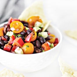 A delicious chunky-style Black Bean Salsa recipe that is made with fresh ingredients. Forget the store brands! Impress your friends and family with this flavorful salsa you can whip up in less than 20 minutes,. Recipe at livelaughrowe.com