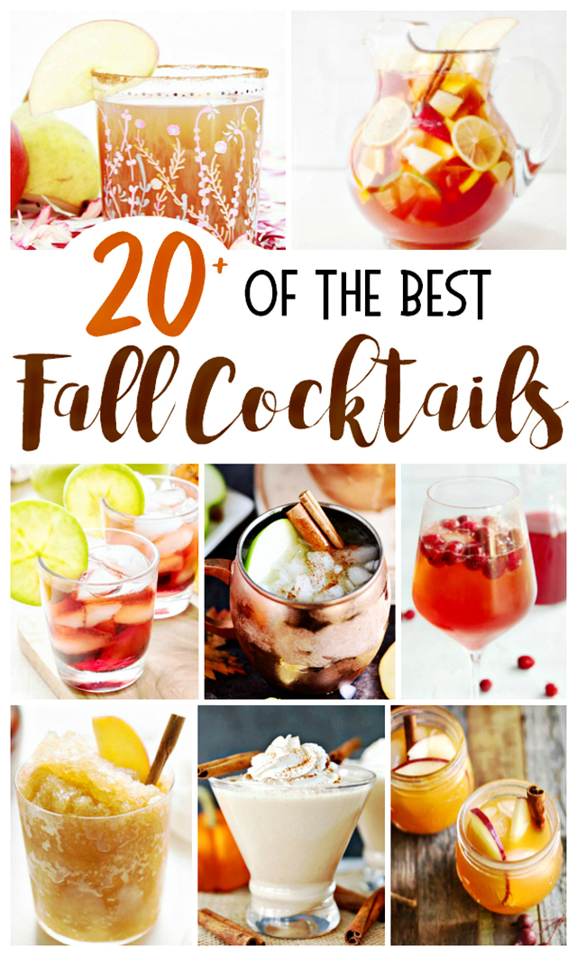 Collage of Fall Cocktail Photos