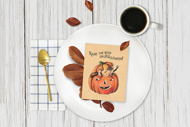 Vintage Halloween Journaling Cards / Printable Digital 