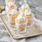 Orange Creamsicle Pudding Shots in Shot Glasses