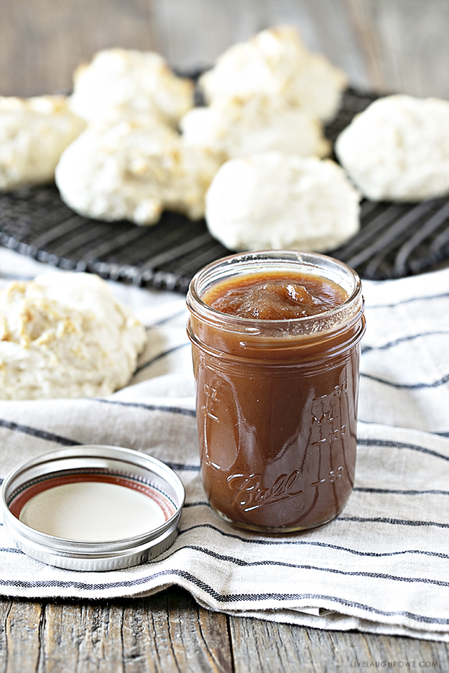 Crockpot Apple Butter in a Jar