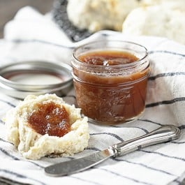 Apple Butter with Biscuit