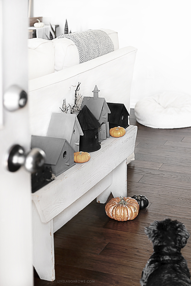 DIY Halloween Vignette using Birdhouses - Live Laugh Rowe