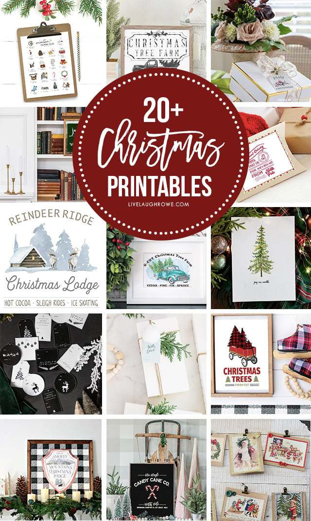 Collage of Christmas Printable Images