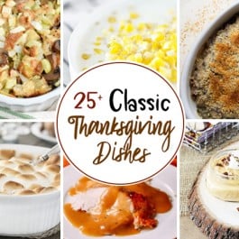 Collage of Thanksgiving Dishes