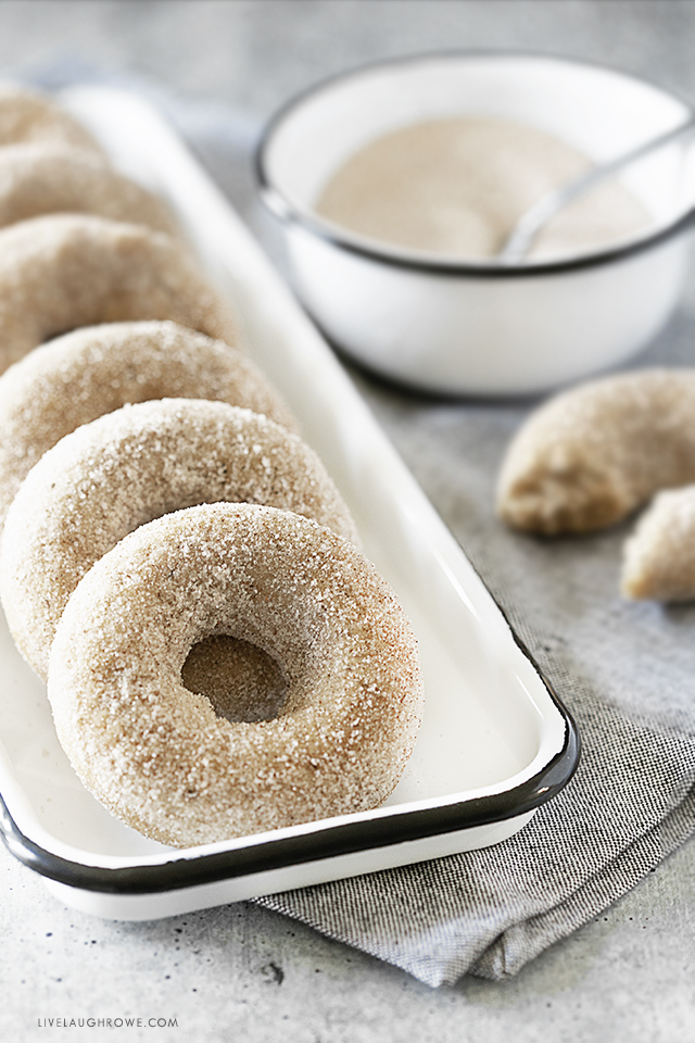 Donuts on a tray