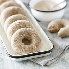 Donuts and Bowl of Cinnamon Sugar