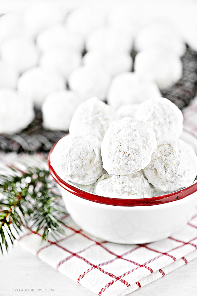 Bowl of Snowball Cookies