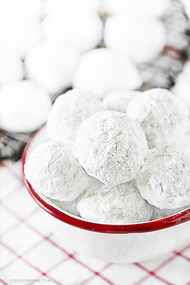 Bowl of Snowball Cookies