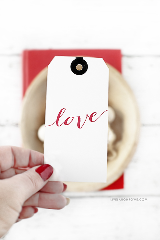 Script Love Gift Tag