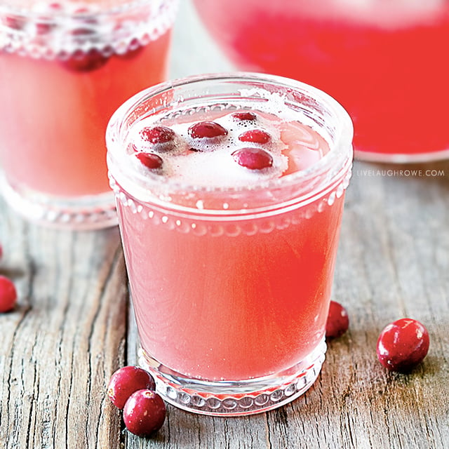 Cranberries and a Cup of Pink Lady Punch