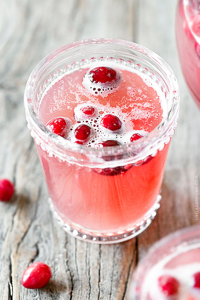 Pink Lady Punch with Cranberries