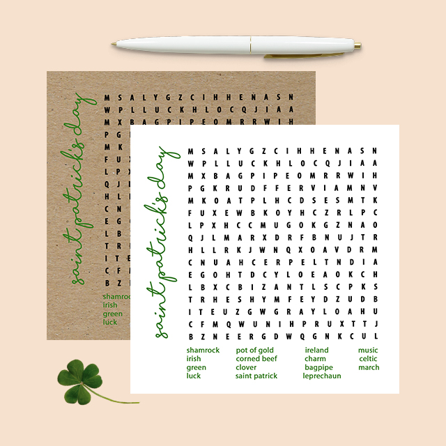 Saint Patrick's Day Word Search