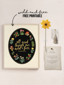 Thoreau Quote | Wild and Free Printable - Live Laugh Rowe
