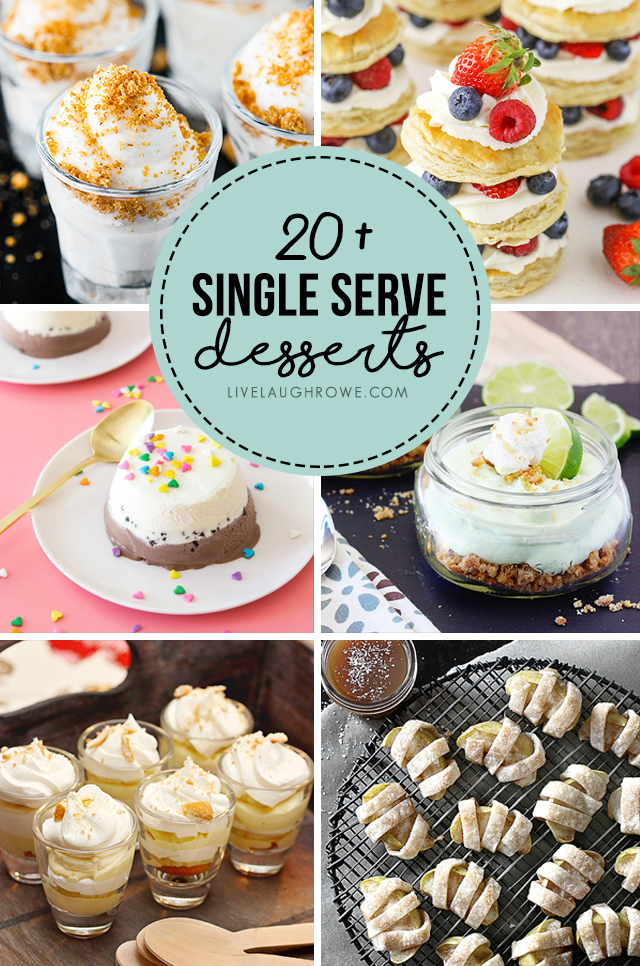 Collage of Single Serve Desserts