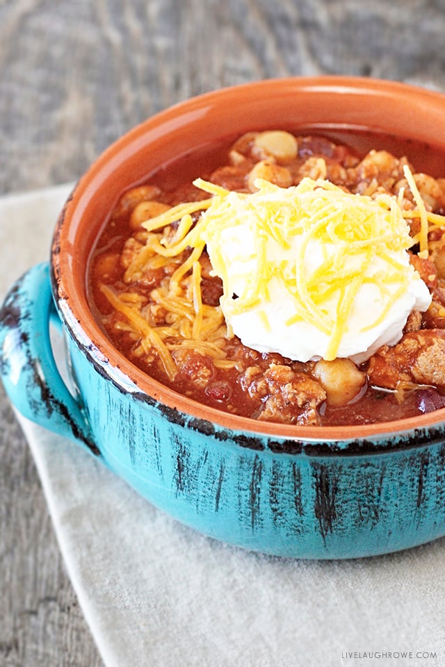 Bowl of Three Bean Chili