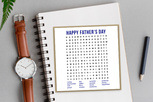 Fathers Day Word Search