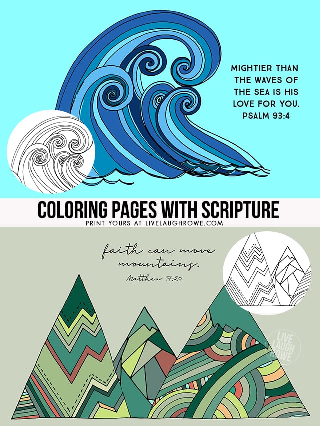 Colored In Coloring Pages with Scripture