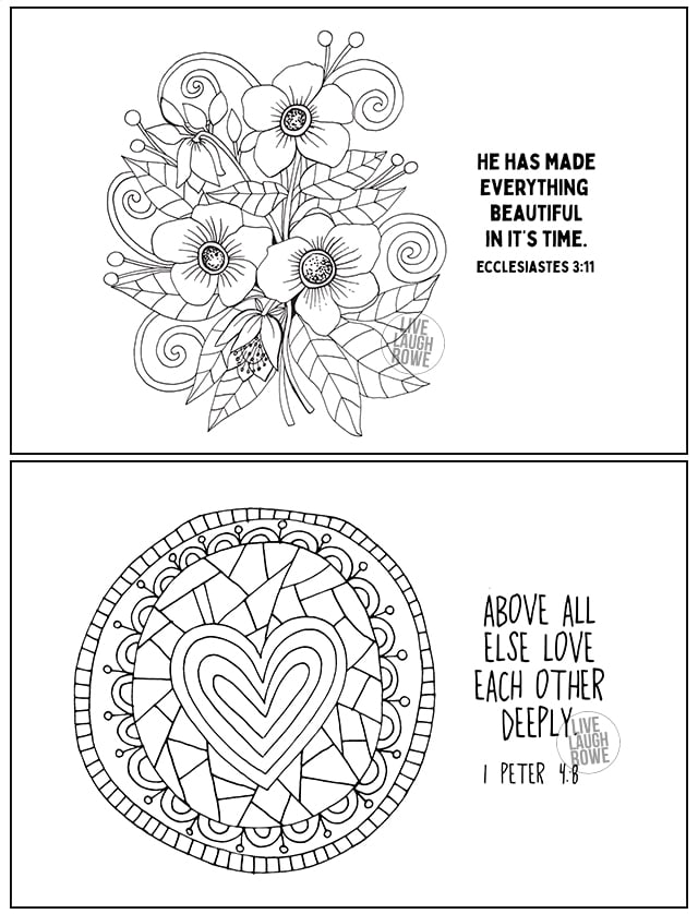 Coloring Pages with Scripture