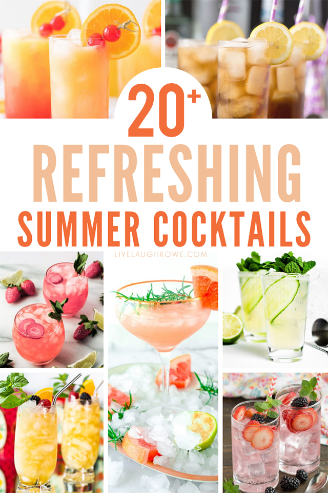 Refreshing Summer Cocktails Collage