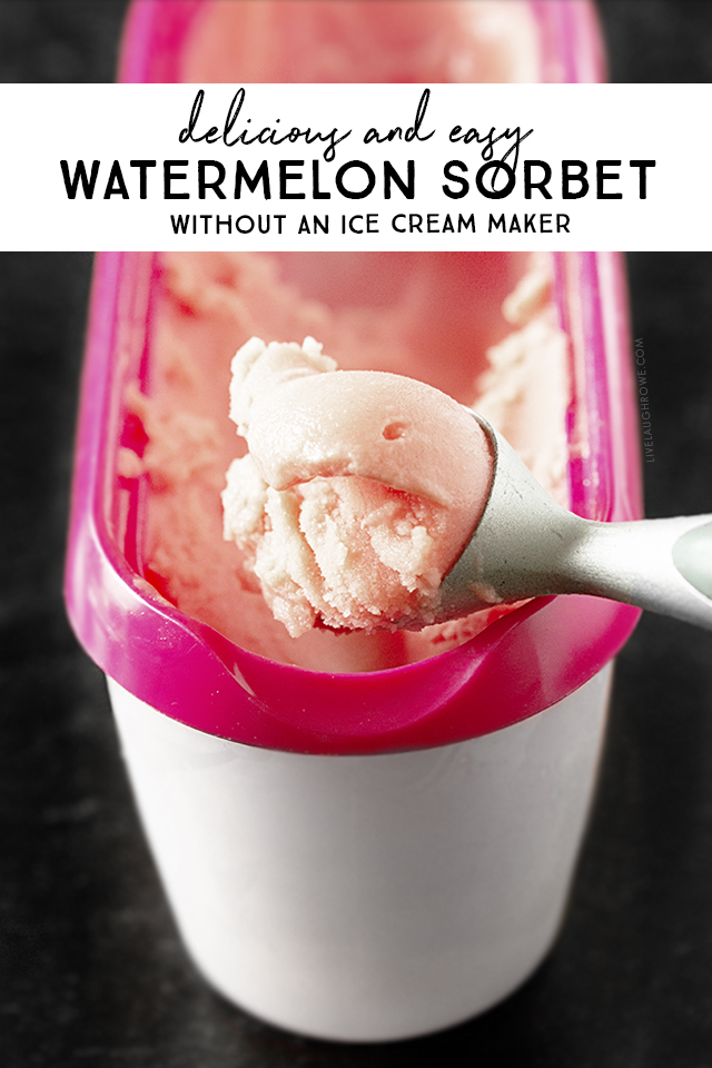 Watermelon Sorbet (No Ice Cream Maker Needed!) - Detoxinista