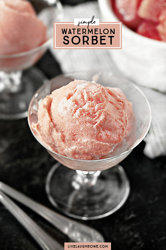 Frozen Watermelon Sorbet