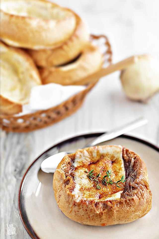 French Onion Dip Mini Bread Bowls Recipe - The Cookie Rookie®