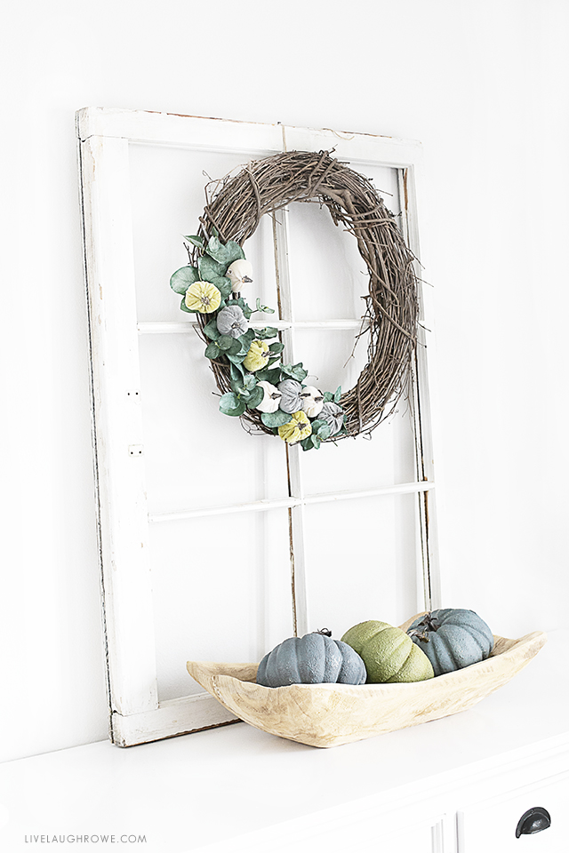 neutral fall wreath