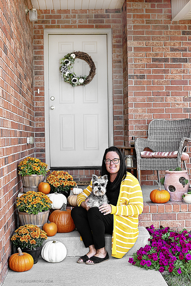 Kristine and Max on Front Porch