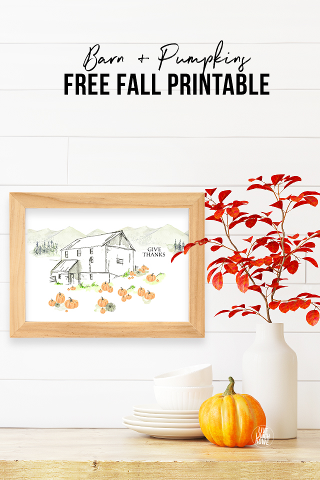 Psalm 118 Barn and Pumpkins Printable