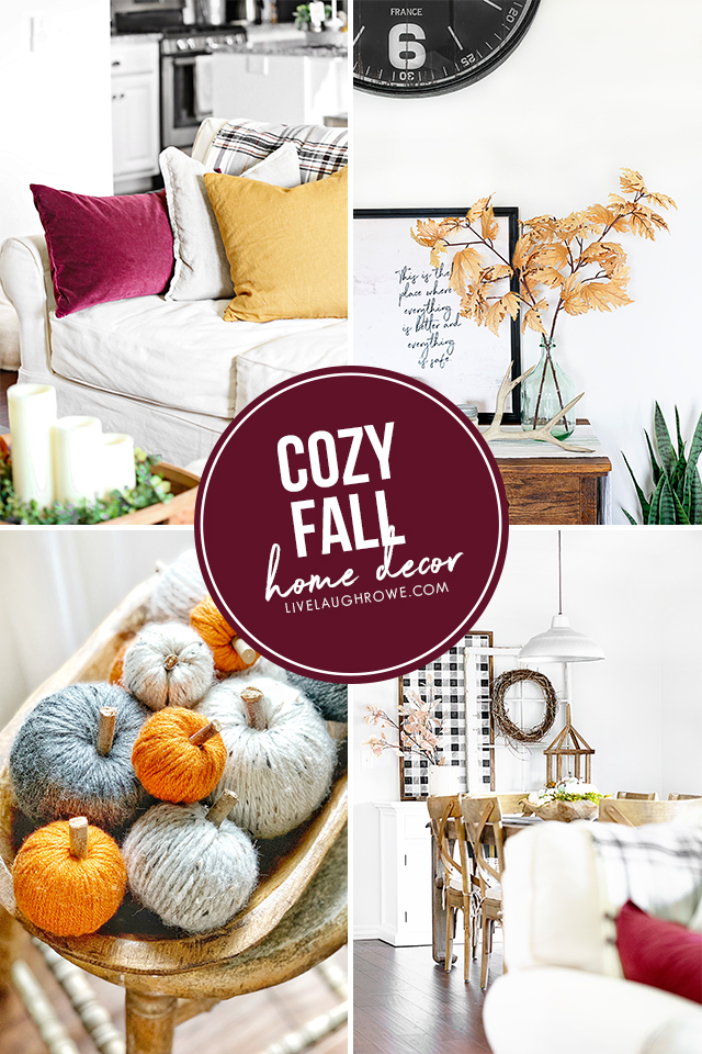 Cozy Fall Decor Collage of Pictures