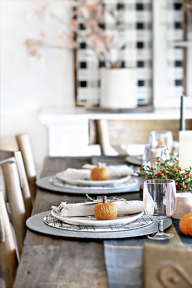 Sideview of Fall Table