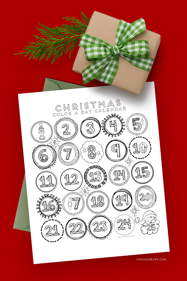 Advent Calendar Printable