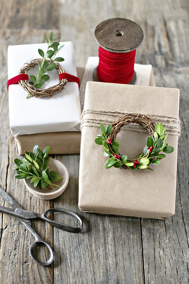 DIY Rustic Christmas Wrapping - Live Laugh Rowe