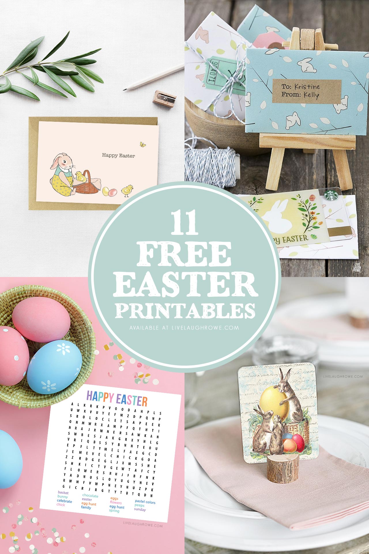 Free Easter Printables Collage