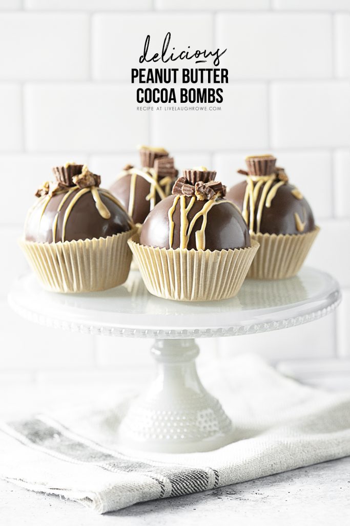 Peanut Butter Cocoa Bombs